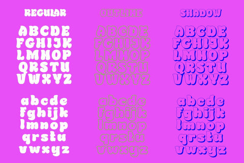 Ciroya - Bubble Font Font twinletter 