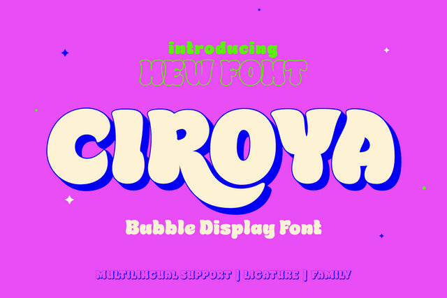 Ciroya - Bubble Font Font twinletter 