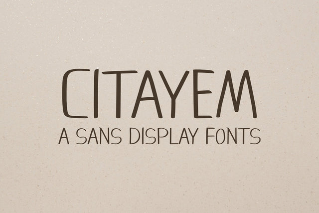 Citayem - Display Font Font Masyafi Studio 