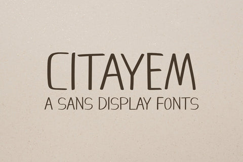 Citayem - Display Font Font Masyafi Studio 