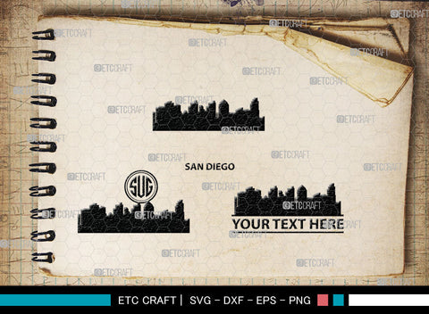 Cities Of USA Monogram, Cities Of USA Silhouette, USA City Svg, New York Svg, Chicago, Los Angeles, SB00022 SVG ETC Craft 