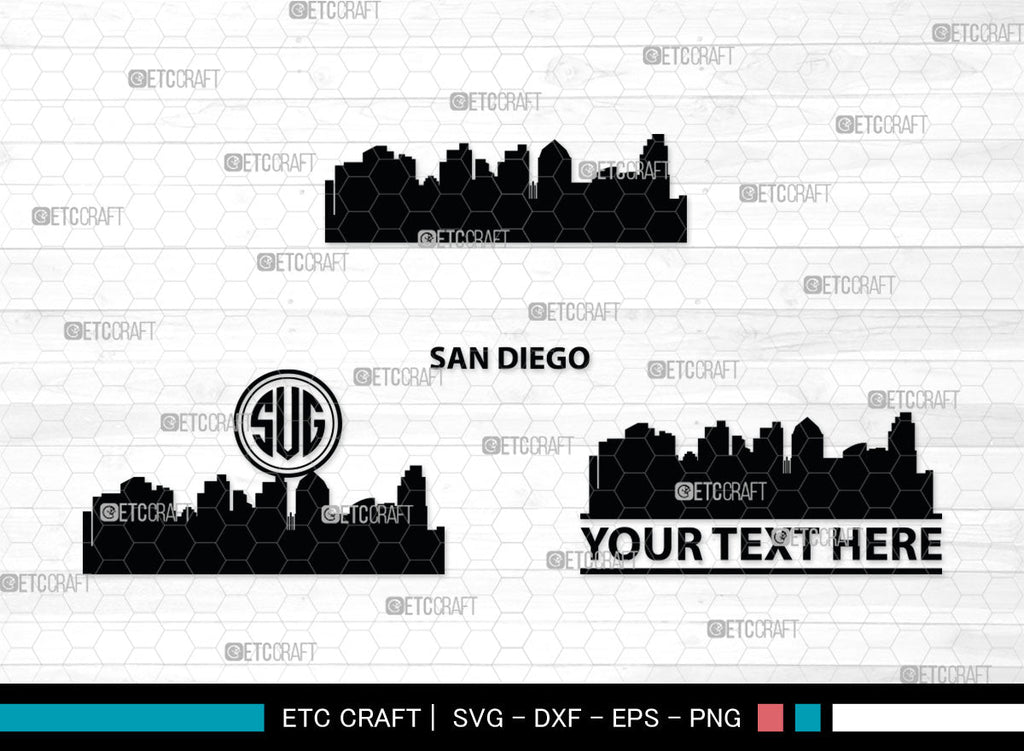 Cities Of USA Monogram, Cities Of USA Silhouette, USA City Svg, New ...