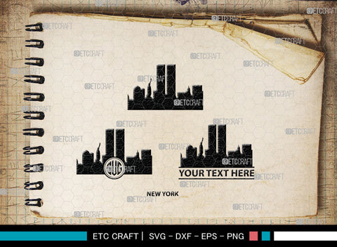 Cities Of USA Monogram, Cities Of USA Silhouette, USA City Svg, New York Svg, Chicago, Los Angeles, SB00022 SVG ETC Craft 
