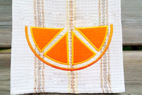 Citrus Slice Applique Embroidery Embroidery/Applique Designed by Geeks 
