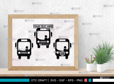 City Bus Monogram, City Bus Silhouette, City Vehicles Svg, School Bus Svg, Camper Van Svg, City Bus Svg, SB00040 SVG ETC Craft 