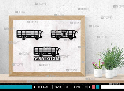City Bus Monogram, City Bus Silhouette, City Vehicles Svg, School Bus Svg, Camper Van Svg, City Bus Svg, SB00040 SVG ETC Craft 