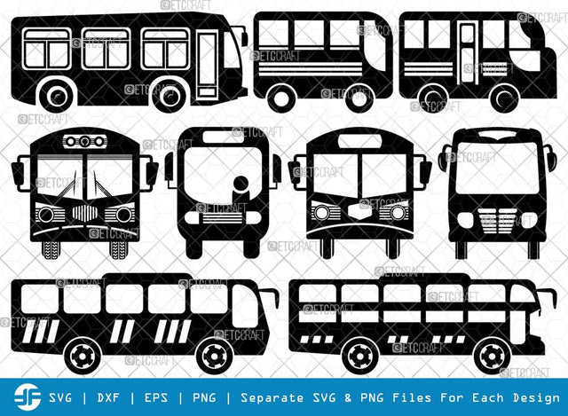 City Bus SVG Cut Files | City Vehicles Silhouette | School Bus Svg SVG ETC Craft 
