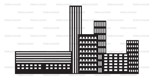 City Skyline SVG TribaliumArtSF 