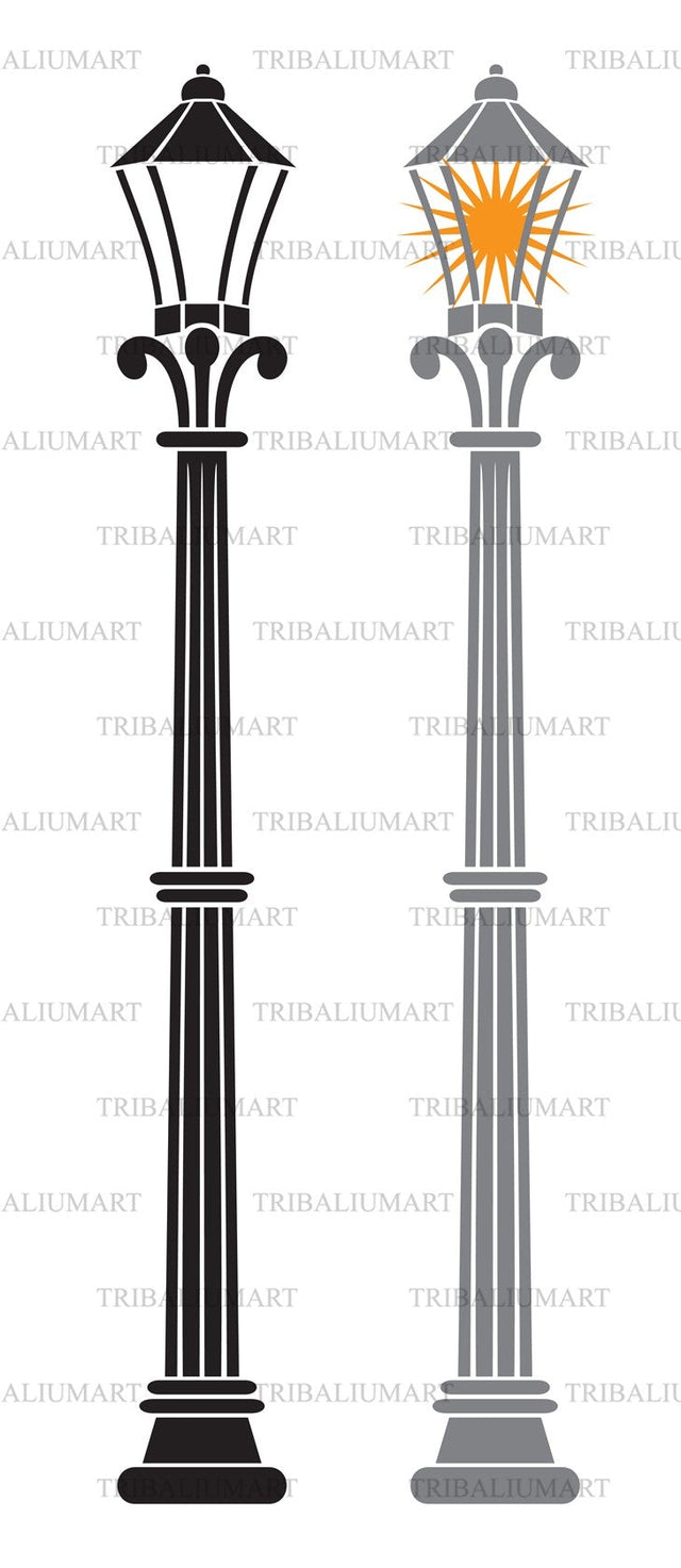 City street lantern SVG TribaliumArtSF 