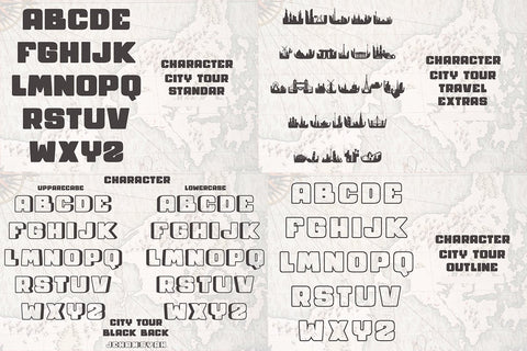City Tour Font JH-CreativeFont 