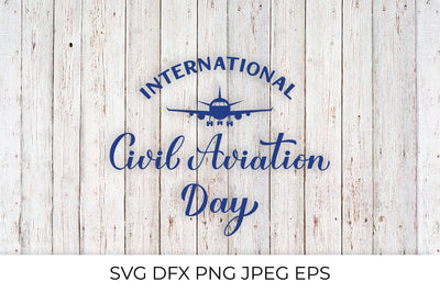 Civil Aviation Day calligraphy hand lettering SVG LaBelezoka 