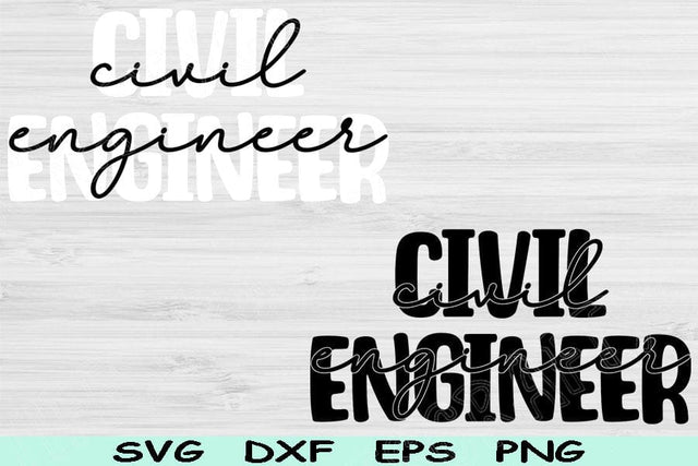 Civil Engineer Svg Dxf Png Eps Cut Files, Engineering Svg, Civil Engineering Svg Files For Cricut, Engineer Shirt Silhouette Download Design SVG TiffsCraftyCreations 