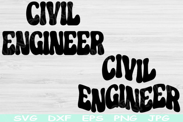 Civil Engineer Svg Dxf Png Eps Cut Files, Engineering Svg, Civil Engineering Svg Files For Cricut, Engineer Shirt Silhouette Download Design SVG TiffsCraftyCreations 