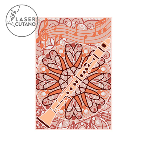 CLARINET Music Cut Template, Wall Decor SVG LaserCutano 