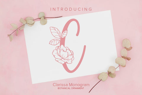 Clarissa Monogram SVG yumnatype 