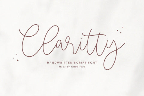 Claritty Font Timur type 