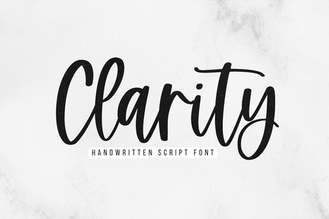 Clarity - Handwritten Script Font Font KA Designs 