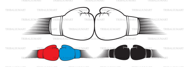 Clashing boxing gloves SVG TribaliumArtSF 