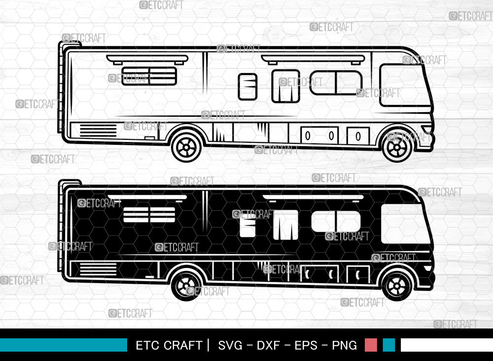Class A Motorhome SVG, Camper Svg, Camping Car Svg, Camp Car Svg, Camp ...