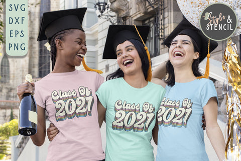 Class of 2021 | Graduation SVG | Senior SVG Style and Stencil 