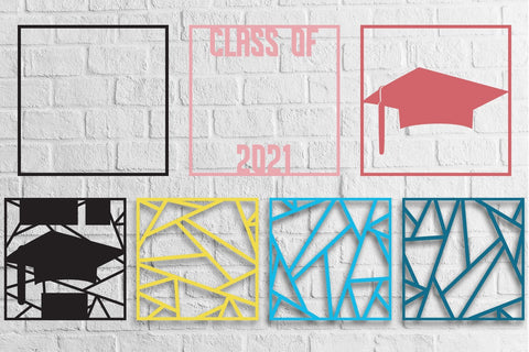 Class of 2021 Layered Papercut 3D Paper zafrans studio 