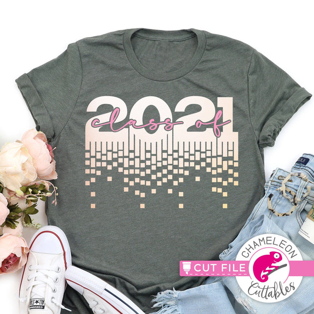 Class of 2021 script Sparkles svg png dxf SVG Chameleon Cuttables 