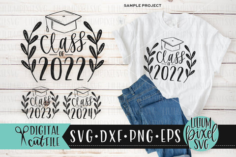 Class of 2022 Graduate Cap Set - Graduation SVG SVG Lilium Pixel SVG 