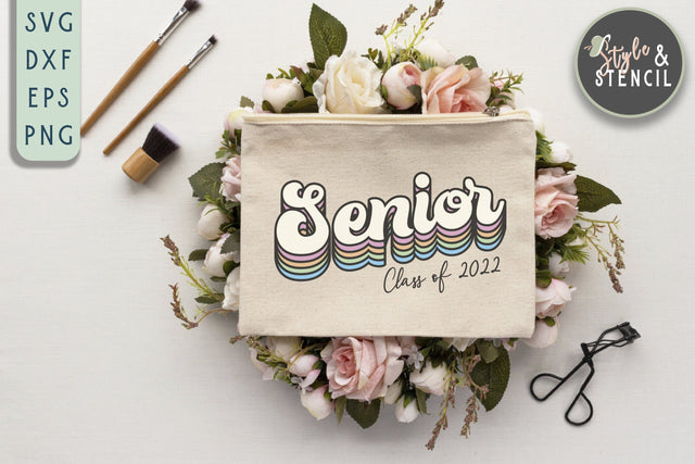 Class of 2022 | Senior | Graduation SVG Style and Stencil 