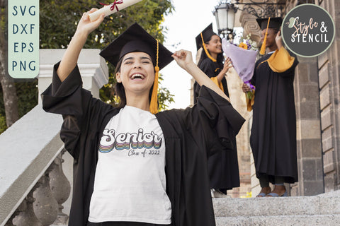 Class of 2022 | Senior | Graduation SVG Style and Stencil 