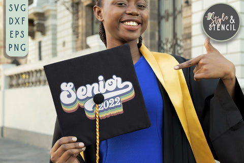 Class of 2022 | Senior SVG | Graduation SVG Style and Stencil 
