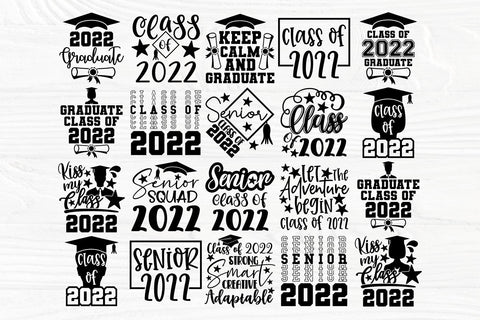 Class of 2022 SVG Bundle, Senior 2022 Svg, Graduation Svg, Png SVG TonisArtStudio 