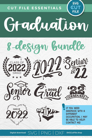 Class of 2022 svg bundle, senior bundle svg, 2022 grad svg, graduation ...