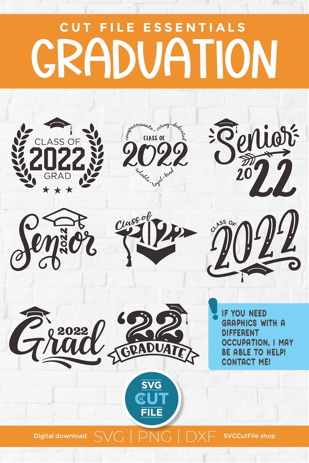 Class of 2022 svg bundle, senior bundle svg, 2022 grad svg, graduation ...