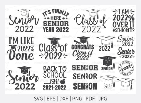 Class of 2022 svg, Class of 2022 svg Bundle, Graduation svg cap, senior 2022 svg, graduation svg, graduation shirt svg, 2022 Graduation svg SVG Dinvect 