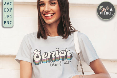 Class of 2023 | Senior | Graduation SVG Style and Stencil 