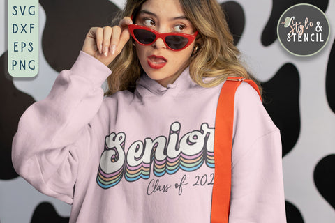 Class of 2023 | Senior | Graduation SVG Style and Stencil 