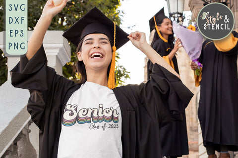 Class of 2023 | Senior | Graduation SVG Style and Stencil 