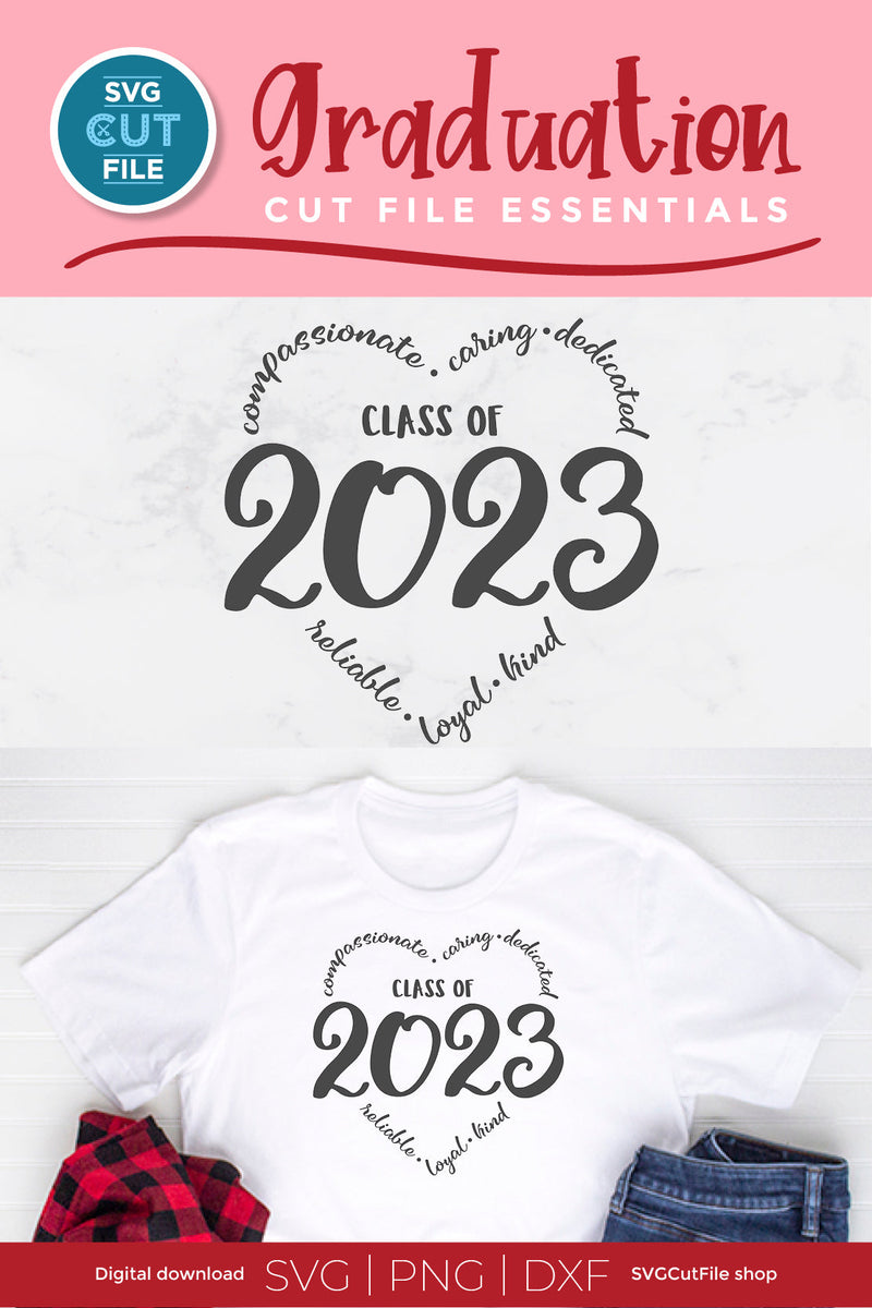 Class of 2023 svg for Cricut or Silhouette - So Fontsy