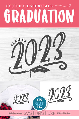 Class of 2023 svg with graduation cap SVG SVG Cut File 