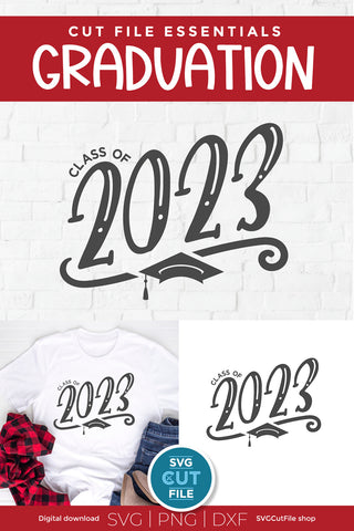 Class of 2023 svg with graduation cap SVG SVG Cut File 