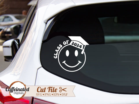 Class of 2024 Smiley Face svg SVG Caffeinated SVGs 
