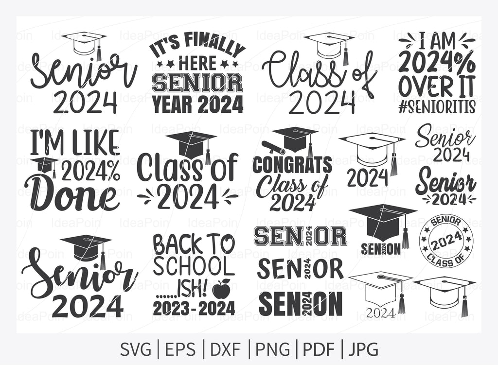 Class of 2025 svg, Class of 2025 svg Bundle, Graduation svg cap, senior