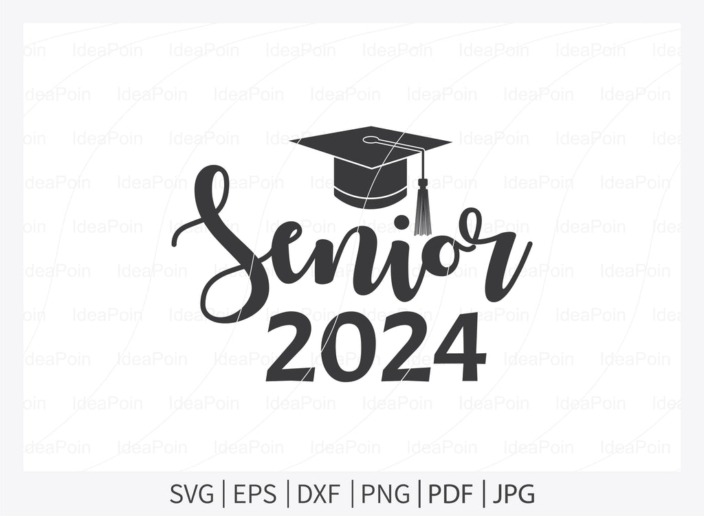 Class of 2024 svg, Class of 2024 svg Bundle, Graduation svg cap, senior