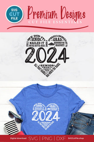 Class of 2024 svg, cute 2024 grad svg, 2024 graduation subway art SVG SVG Cut File 