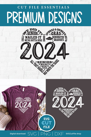 Class of 2024 svg, cute 2024 grad svg, 2024 graduation subway art SVG SVG Cut File 