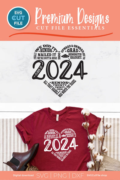 Class of 2024 svg, cute 2024 grad svg, 2024 graduation subway art SVG SVG Cut File 