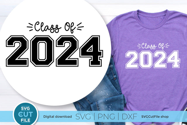 Class of 2024 svg, cute 2024 grad svg, 2024 graduation svg SVG SVG Cut File 