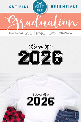 Class of 2026 svg, cute 2026 grad svg, 2026 graduation svg SVG SVG Cut File 