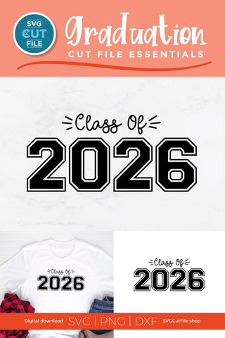 Class of 2026 svg, cute 2026 grad svg, 2026 graduation svg SVG SVG Cut File 