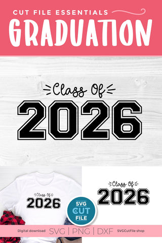 Class of 2026 svg, cute 2026 grad svg, 2026 graduation svg SVG SVG Cut File 